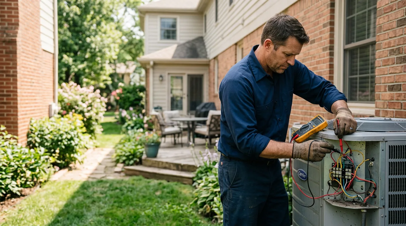 HVAC technician working near Mountain Iron, MN